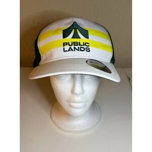 Public Lands Trucker Hat BOCO Gear White Evergreen NWT